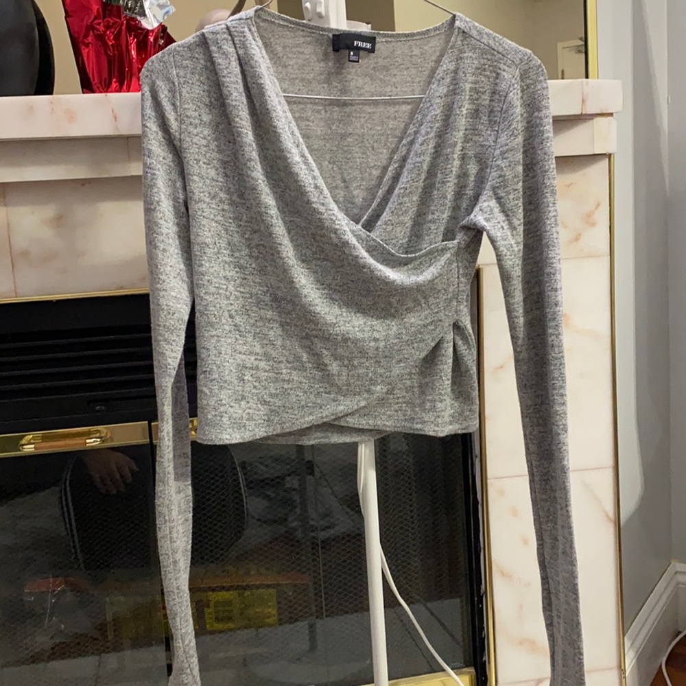 Women Long sleeve crop top